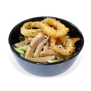 Салат зі свининою та кальмаром(150г)
