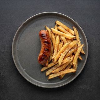 Smokie (1 piece) + Chips