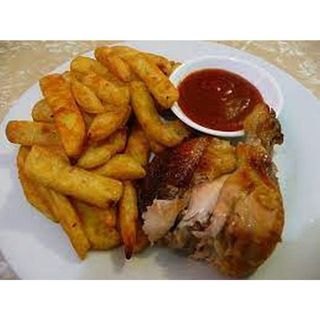 Chicken Chooza Breast - Full Spring Chicken with chips