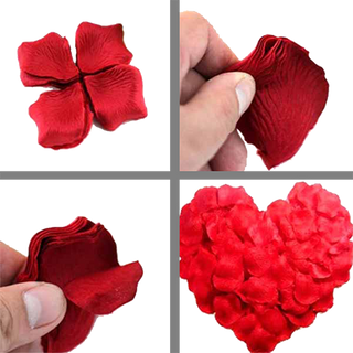 Pétalos Rosas Rojas Artificiales (100 Uds.)