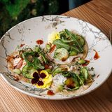 Роти с угрем и маринованными огурцами