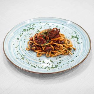 Scialatielli con polipetti veraci alla Luciana