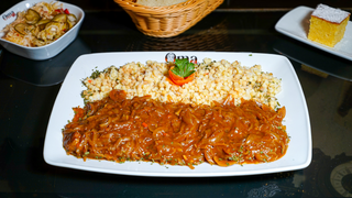 Meniu Pat de ceapa cus cus/muratura/paine/desert