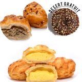 Mini cu cremă de cașcaval&carne de pui + 1 desert gratuit