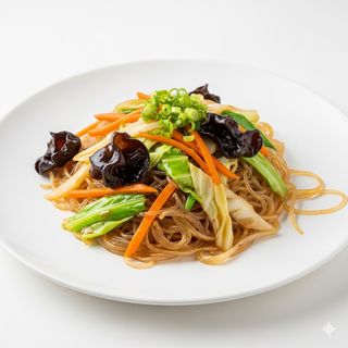 Carne tritata con spaghetti di soia 肉末土豆泥
