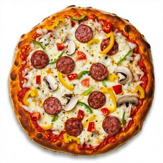 Pizza salsiccia e crudo