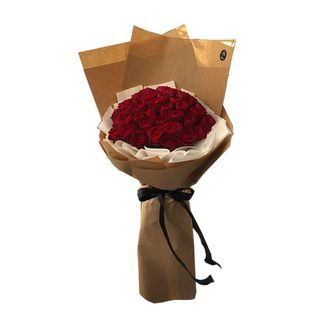 Buket 25 ruža, natur