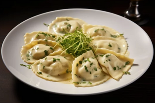 Raviolis de espinacas