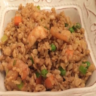 Arroz frito con pollo curry