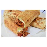 Beef shawarma with one sausage