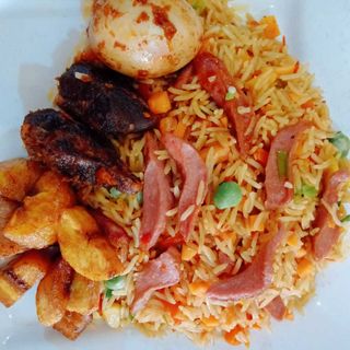 Basmati Rice +2Beef+ Egg+ Plantain