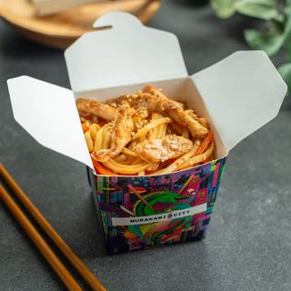 Ցորենի լափշա հավով և բանջարեղենով