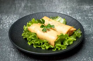 Rollitos de primavera de verduras / Vegetable spring rolls