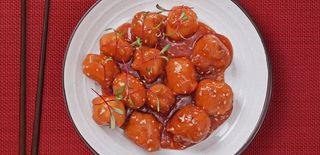 Pileće kuglice u slatkom tomato sosu