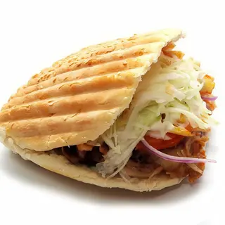 Kebab pan de pita de ternera