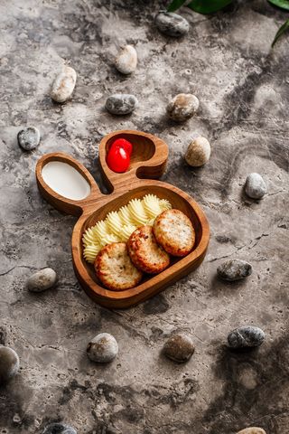 Домашние куриные котлеты с картофельным пюре.