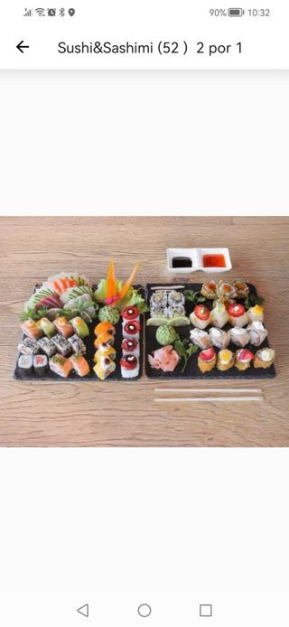 Sushi e Sashimi 72 Peças