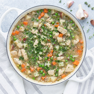 Homestyle Chicken Stew With Greens