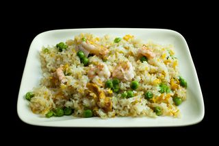 Riso con Gamberi e Piselli 