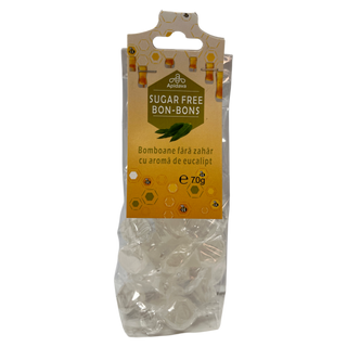 Bomboane fără zahăr cu aromă de Eucalipt (70g)
