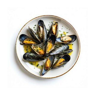 Mejillones al vapor (ración)
