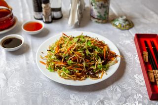 Tăiței în aburi cu legume