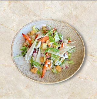 Ensalada césar gambas