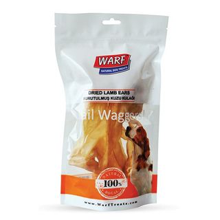 WARF 100% Natural Dried Lamb Ears (for Muscles, Joints, Skin and Coat) 110g