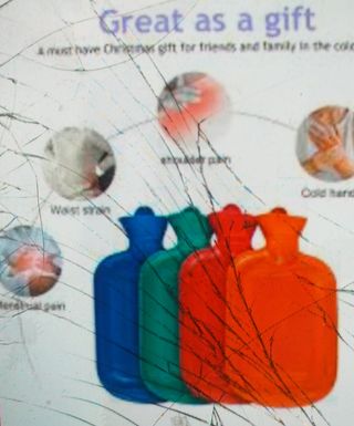 Bag Water Bouteille Hot 2 Litres Rougeزجاجات المياه الساخنة للألام والأوجاع