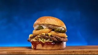 Double jalapeno smash burger