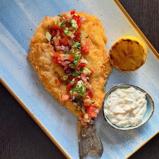 Lup de mare in crusta de Panko