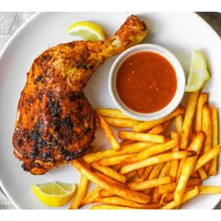 1/4 piece Chicken and Chips