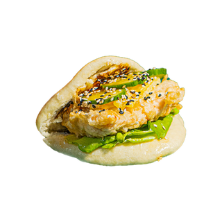 Bao Łosoś w tempurze 1szt
