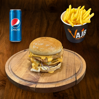 Double Chicken Burger obrok