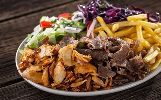 Super talerz kebab duży