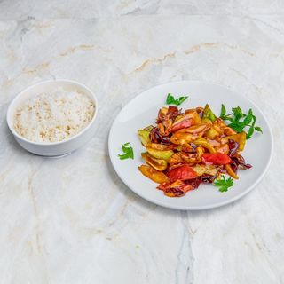 95. Langostinos Con Salsa Agridulce