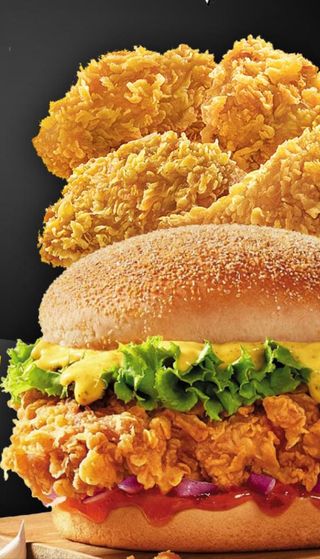 Crsipy chicken Burger