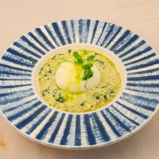 Risotto with fresh burrata