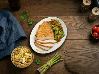 Menú Verano Pechuga Pavo a la pimienta