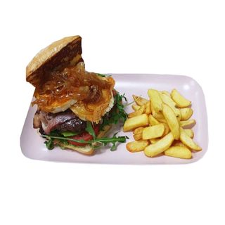 Hamburguesa doble tención