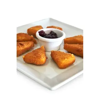 Tapa de queso frito con mermelada (ración)