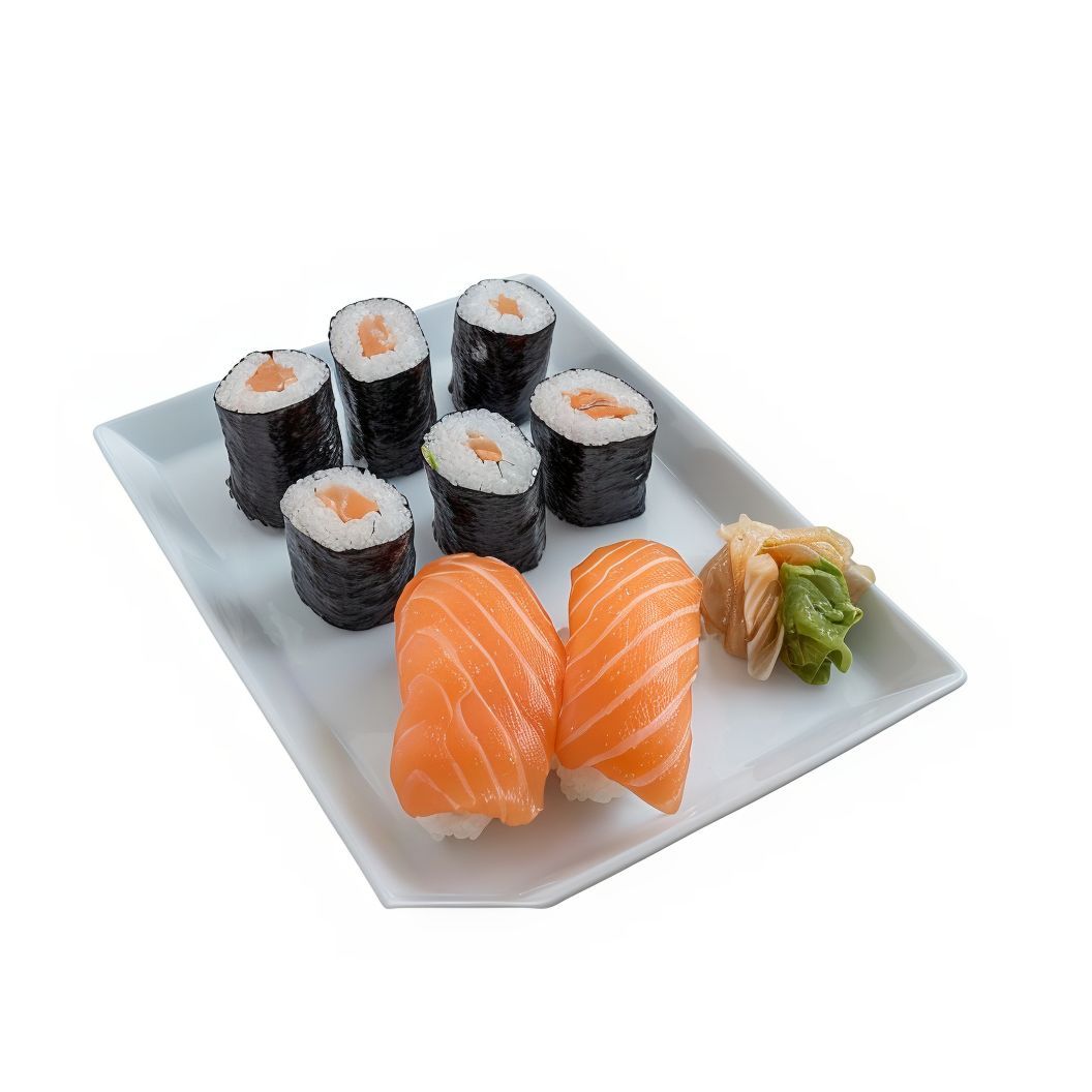Sushi Mixto Salmón (12 Pzs.)