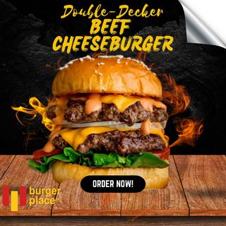 Double Decker Beef Cheese Burger