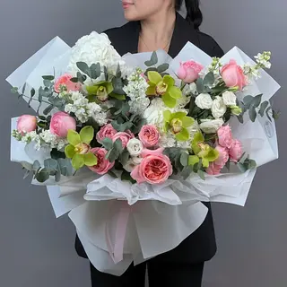 цветы Букет Art Flowers Белый балет