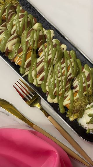 Mini Pancakes Choco Kunafa