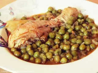 Petit Pois + Poulet + Pain