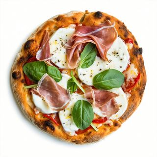 Pizza bianca rucola e crudo