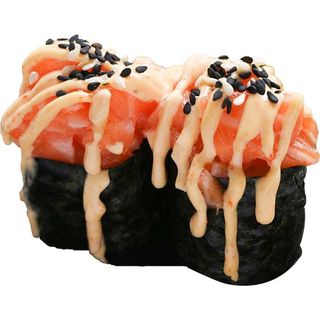 184 Gunkan algha salmone 2 pezzi