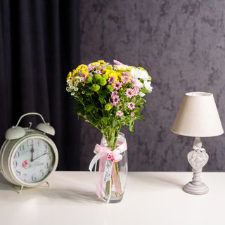 15 Crizanteme Multicolore în vază