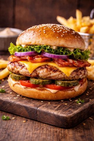 Свински бургер